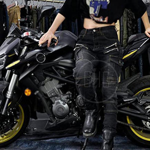 กางเกงมอเตอร์ไซด์กลางแจ้งสีพื้นสวมใส่สบายระบายอากาศได้ดีพร้อมชื่อทีมที่กำหนดเอง - Product Image 6