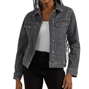 Veste en jean pour femme sur mesure, streetwear de haute qualité, veste en jean, vente en gros de vestes en jean, vêtements d'extérieur pour femmes - Product Image 1