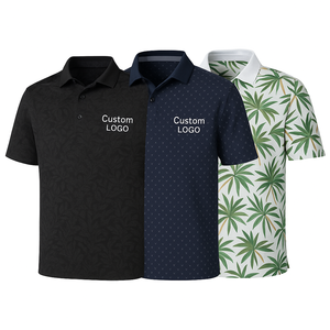 Camiseta Deportiva Premium Negra Sólida Sublimada para Hombre, Transpirable, de Poliéster y Elastano, de Secado Rápido para Golf - Product Image 3