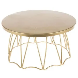 Premium Elegant Gold Plated <b>Cake</b> <b>Stand</b> Unique Design for Hotel Parties Metal Table Top Decorative Usage - Product Image 3