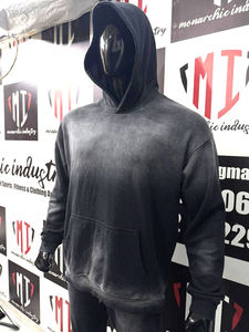 Conjunto de Sudadera con Capucha y Pantalones Jogger para Hombre, Estilo Vintage Desgastado, Oversize, de Alto Gramaje, Ropa Deportiva Urbana, OEM, Marca Privada - Product Image 4