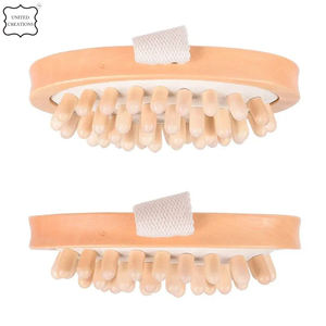 Brosse à cuir chevelu brosse à shampoing imprimante personnalisée Silicone souple grand massage en bois masseur de cuir chevelu - Product Image 5