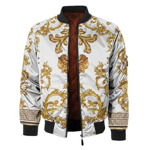 เสื้อแจ็กเก็ตบอมเบอร์สำหรับผู้ชายเสื้อแจ็กเก็ตบอมเบอร์พิมพ์ลาย - Product Image 2