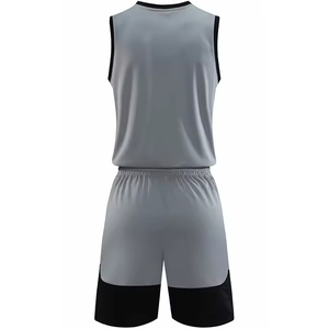 Créez vos propres ensembles de maillots de basket-ball personnalisés imprimés - Respirant, léger, 100% polyester, sans manches, séchage rapide - Product Image 6