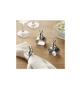 Anillo para Servilletas de Aluminio Hecho a Mano, Diseño Floral, Ecológico, Decoración para Mesa de Boda o Cena - Product Image 2