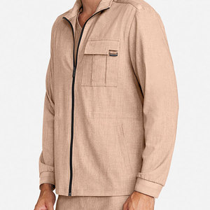 Cómodo peso ligero nuevo Diseño etiqueta privada mujeres Scrub chaqueta de calidad superior hombres Scrub chaqueta - Product Image 4