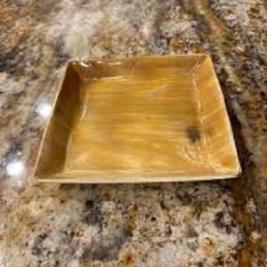 ถาดเสิร์ฟอาหารแตรทำมือสุดหรูถาดรองอาหารทำมือแบบเงาขนาดกลางถาดเสิร์ฟอาหารบนโต๊ะในโรงแรม - Product Image 1