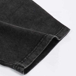 T-shirts pour hommes de qualité supérieure 2025, teinture unie vintage, 220 g/m², coton/fibre de bambou, coupe régulière, coupe courte, séchage rapide et respirant - Product Image 5
