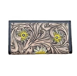 Auténtica Bolsa Ejecutiva de Cuero Vacuno Occidental Hecha a Mano, con Diseño Artesanal en la Parte Delantera, Cierre de Cremallera, Estilo Bohemio, para Viajes Diarios de Primavera - Product Image 5