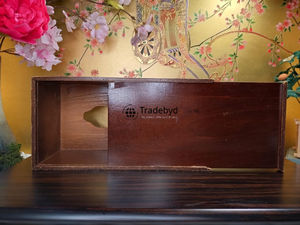 กล่องใส่กระดาษทิชชูไม้พร้อมลายดอกไม้สลัก-มีสไตล์สำหรับบ้าน ร้านอาหาร สำนักงาน-Tradebyd - Product Image 4