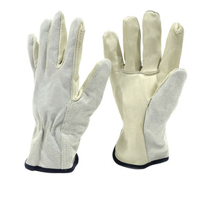 Guantes de trabajo de cuero de vaca de alta calidad 2025 personalizados 2025 nueva llegada seguridad, guantes de conducción de cuero - Product Image 1