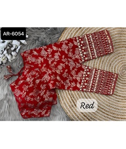 New Designer Women Wear Heavy Embroidery Work Ready to Wear Plus Size Blouse Collections for Wedding Wear Sari and Lehenga Choli - Product Image 1