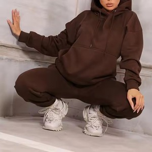 Conjunto Deportivo de Invierno de 2 Piezas con Capucha para Mujer, Personalizado, de Felpa de Algodón, Resistente al Viento, Transpirable, Elástico en 4 Direcciones y Absorbente de Sudor - Product Image 5