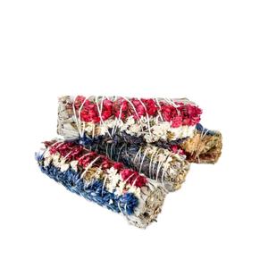 Mezcla de salvia blanca Smudge Sticks Salvia blanca con 7 hierbas Mix 4 pulgadas Mullein, menta, romero, lavanda, hierba de limón, ruda rue - Product Image 4