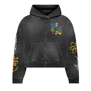 2025 logotipo personalizado de fábrica al por mayor de alta calidad de invierno chándales de peso pesado en blanco liso 2 piezas Jogger lavado con ácido para hombres - Product Image 1