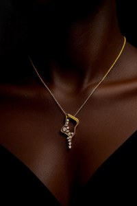 จี้เงินแท้ 925 ชุบทองคำขาว ดีไซน์ทันสมัย ประดับเพชร CZ ระยิบระยับ สวยงามหรูหรา สไตล์คริสเตียน ขายส่ง - Product Image 2