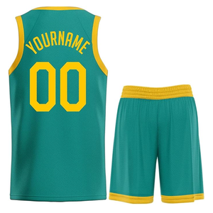 Jersey de baloncesto reversible para hombre, uniforme deportivo de verano, pantalones cortos de baloncesto de poliéster 100% - Product Image 2