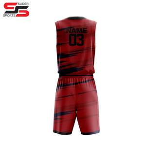 Camiseta de baloncesto sublimada Diseño personalizado Color Azul Uniformes de baloncesto - Product Image 2