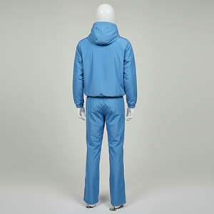 Conjunto Deportivo Informal Holgado Unisex con Bolsillos Laterales y Pantalones Acampanados de Nailon para Hombre - Product Image 3