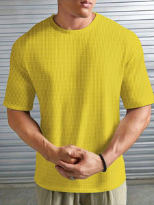 T-shirt de haute qualité Pro Club surdimensionné, streetwear, lourd, respirant, écologique, polyester/coton pour hommes - Product Image 4