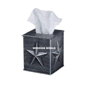 Tabletop Wedding Ware New Fancy <b>Tissue</b> <b>Box</b> Premium Quality Stylish Handmade Hot Selling Bathroom Ware Metal <b>Tissue</b> <b>Box</b> - Product Image 1