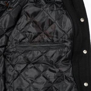 Veste de baseball réversible imperméable pour homme, style universitaire, avec logo personnalisé, patch, et lettrage, 100% coton, vente en gros - Product Image 5
