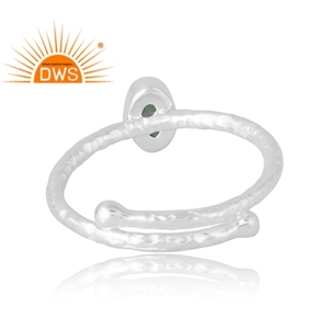 Best Selling 925 Sterling Silver Natural <b>Green</b> Strawberry Quartz Gemstone Ring Custom Jewelry For Women Gift For Her - Product Image 2