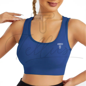 Soutien-gorge de sport pour femmes grande taille respirant, best-seller, avec logo sur le devant, design dos nu, soutien moyen - Nouveauté - Product Image 2