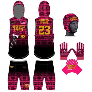 Jersey de Fútbol Americano 7v7 Personalizado para Equipos 7on7 - Estilo con Capucha de Secado Rápido, Transpirable y Ajuste de Compresión con Color Personalizado - Product Image 1
