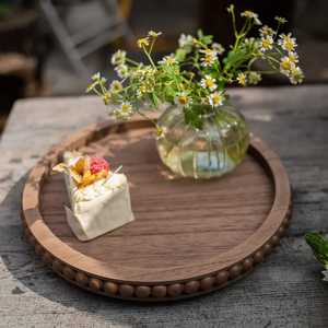 Plateau de service peint compact organisateur de plateau tournant Lazy Susan pour Table de cuisine armoire de garde-manger café Bar accessoire de restauration - Product Image 2