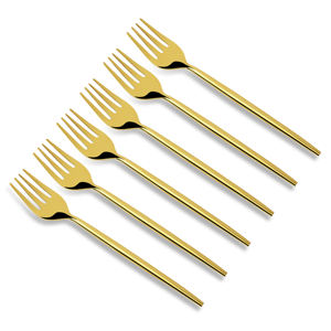 Juego de cubiertos de acero inoxidable chapado en oro de diseño Belle Cubiertos ovalados de lujo para banquetes de hotel Catering y cenas de fiesta - Product Image 3