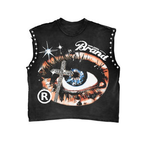 Britannique ajusté bonne qualité col rond vêtements de tous les jours impression T-shirt taille adulte écologique en vrac quantité Boxy T-shirt - Product Image 5