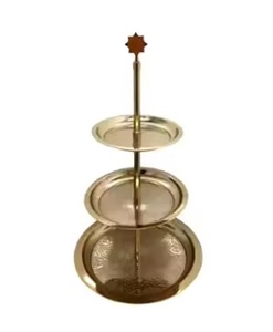 Soporte para pastel de boda, fiesta de cumpleaños, 2 niveles, soporte para pastel, soporte para pastel de Metal dorado para boda - Product Image 3
