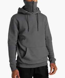 Custom Logo Embroidery Double Hooded Ninja Pullover Balaclava <b>Hoodies</b> for Man Full Zip Thermal Men <b>Hoodies</b> - Product Image 4