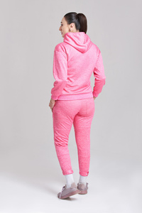 Respirant séchage rapide marque personnalisée fermeture éclair deux pièces ensembles entraînement de gymnastique course Fitness femmes OEM survêtement - Product Image 3
