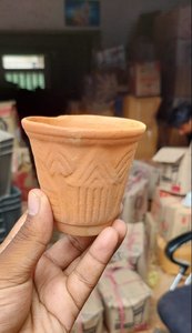 Handmade Custom Natural Mitti <b>Cups</b> Plastic-Free and Chemical-Free Tea <b>Cups</b> & <b>Saucers</b> for Eco-Conscious People Made from Clay - Product Image 5
