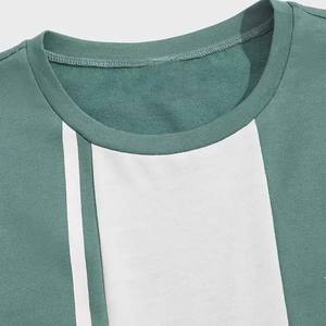 Ropa de hombre de diseño personalizado OEM de colores de contraste, conjuntos de talla grande para hombre, ropa informal de verano estilo callejero, conjuntos gemelos para hombre - Product Image 4