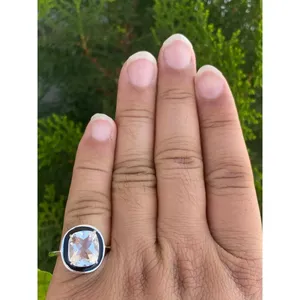 Bague en quartz cristal naturel, argent sterling 925, bague en pierres précieuses faite à la main, fournisseur de bijoux en gros - Product Image 5