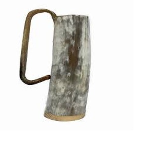 Collectible horn <b>mugs</b> valued by enthusiasts of historical drinkware home bar display rustic decor gift idea - Product Image 3
