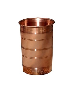 Nuevo vidrio de cobre para agua potable Vaso de cobre Vasos martillados Hogar Boda Metal usado. - Product Image 6