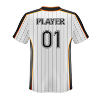Haute Qualité OEM Baseball Jersey Respirant Jeunes Enfants T-shirts avec Logo De Sublimation Brodé Personnalisé Uniformes En Gros