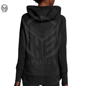 Sudadera con capucha de manga larga personalizada de poliéster 100% de gran oferta para mujer, invierno más vendido con cuello con capucha - Product Image 2