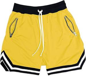 Pantalones Cortos Deportivos de Malla para Hombre, para Baloncesto, Running, Gimnasio, con Bolsillo con Cierre - Product Image 2