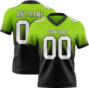 American <b>Football</b> Jersey with V-Neck Collar 100% Polyester Breathable & Quick Dry Short Sleeve Customizable Team Name - Product Image 4