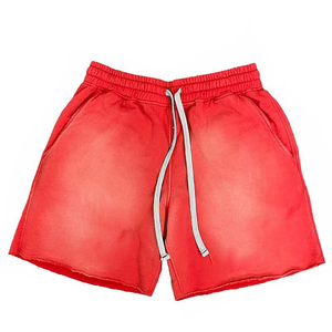 Pantalones Cortos de Felpa Francesa de Algodón Vintage con Estampado Puff en la Pantalla, de Alta Calidad, Fabricante Personalizado, Lavado Ácido, Servicio OEM - Product Image 4
