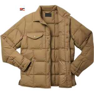 Men's New Fashion Outdoor Winter Turtleneck Collar Puffer Jacket Sportswear <b>Coat</b> Casual Golf Canvas Waterproof Breathable High - Product Image 3