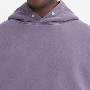 Sudaderas con capucha lavadas con ácido para hombre con logotipo personalizado, sudadera con hombros caídos y cremallera de gran tamaño, Jersey funcional, sudaderas con capucha de peso pesado para hombre - Product Image 2