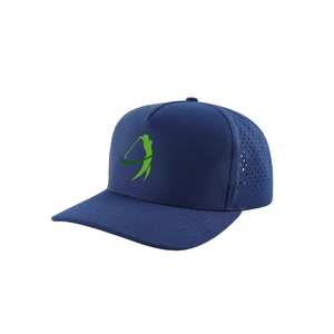 Casquette de golf classique à 5 panneaux, logo personnalisé, trous découpés au laser, fermeture snapback réglable, vente en gros, directement de l'usine au Vietnam - Product Image 1
