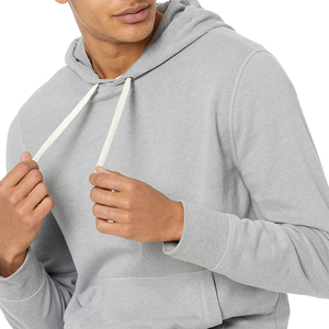 Venta caliente sudaderas con capucha para hombres 100% algodón diseño personalizado Color sólido transpirable mangas completas disponibles hombres Sudadera con capucha - Product Image 4