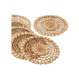 Placa de cargador de ratán ecológica, manteles individuales, accesorios, alfombrillas, almohadillas, artículo decorativo de mesa, el mejor diseño, plato de servicio de ratán - Product Image 5